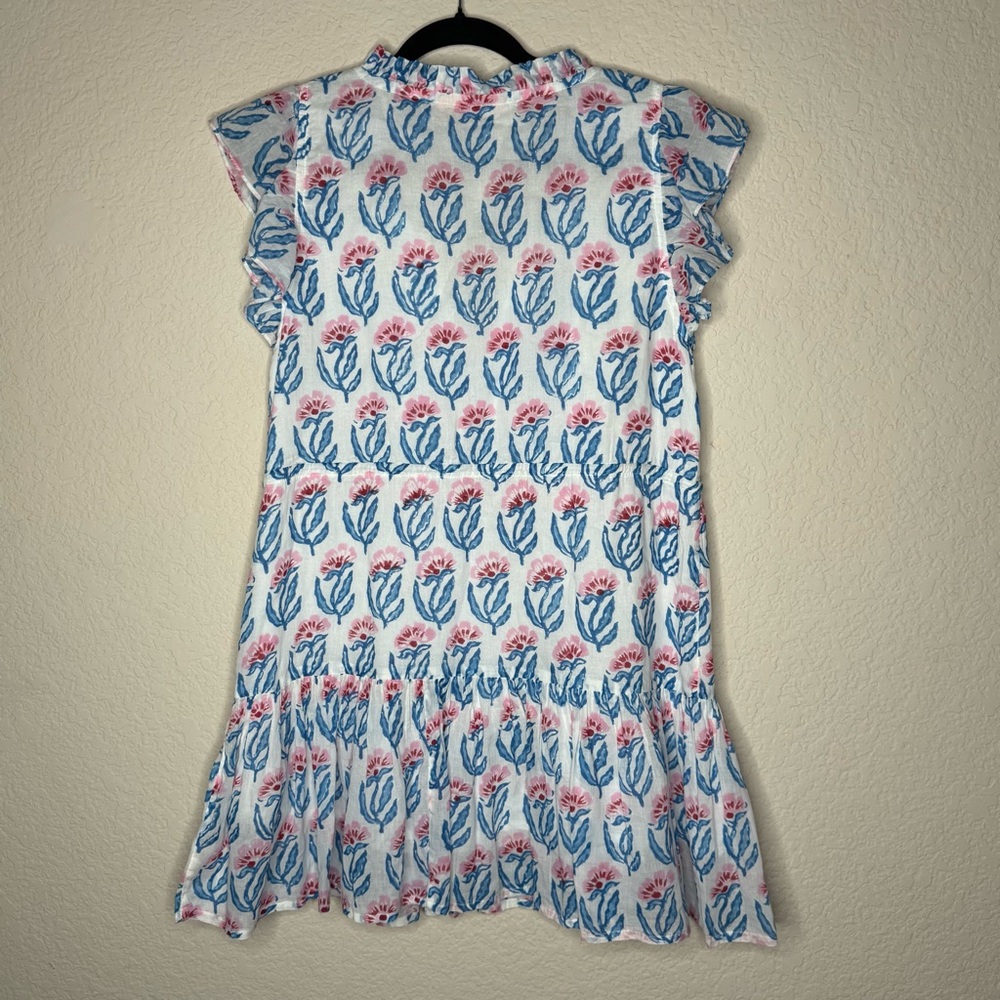 OLIPHANT Cinched Flirty Mini Flutter Sleeve Dress Size Small - Picture 3 of 4